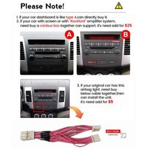 이 링크는 Mitsubishi Rockford 및 에어백 버튼 라인 용 비용 옵션 전원 케이블을 추가합니다., Airbag button Line