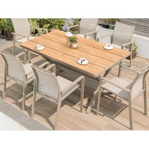 커피숍 인테리어 카페 테라스 6인용 4인용 테이블 세트 야외 의자 감성, D