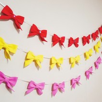 (완제품 12시주문시 당일출고)라본 가랜드 입체 3d 생일 파티 텐트 캠핑카 꾸미기 노랑 빨강 분홍 가랜드