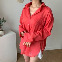oshu / 썸머 바캉스룩 여행 핏좋은 미니멀 루즈핏 셔츠