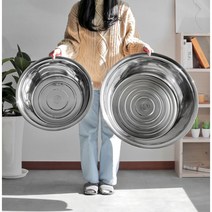 세신 퀸센스 김장 김치 대형 스텐 큰 대야 다라이 양푼 믹싱볼-53cm 67cm 택1, 53cm, 1개