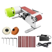 전기 그라인딩 샌딩 벨트 기계 샌딩기 폴리싱 조절 폴리셔 미니 단, 한국 플러그-2