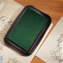 압인기 인두 도장 실링왁스 스템프 우표용 대형 빈티지 잉크 패드 DIY 공예 스크랩북 고무 나무 우표 종이 장식 12 색, 7.07
