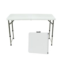 브로몰딩 캠핑 접이식테이블 122CZ (1200mm) 야외 행사매대 높이조절 가판대 (상판 접이식)