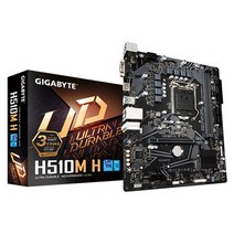 기가바이트 H510M H 듀러블에디션 메인보드 (LGA1200 DDR4 M-ATX) 제이씨현, 1개, 선택하세요