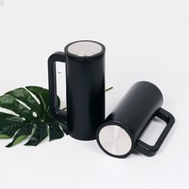 키밍 / 손잡이 텀블러 각인 주문제작 DD-10034, 블랙