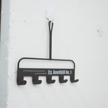 5구 벽걸이고리 행거 욕실 앞치마 옷 목도리 행주 문 수건 방문 문옷