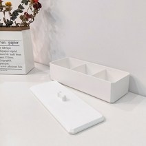 깔끔한 화장대 소품정리함 화장솜정리함, 그레이