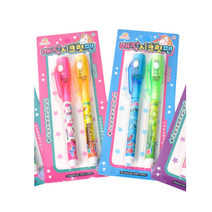 비밀펜 2종, 혼합 색상, 6세트