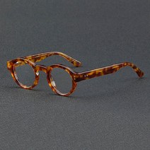 빈티지 라운드 아세테이트 광학 안경테 남녀공용 레오파드 패션 맞춤형 안경 55764