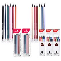 [조한스토어] 모나미 고품질 흑목 바우하우스 연필, 1개, 삼각지우개연필 6003_HB_12자루