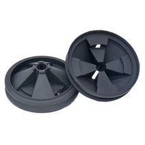 뜨거운 2 pcs 실리콘 폐기물 처리기 안티 튀는 커버 87mm 외경 insinkerator 식품 폐기물 처리기에 적합, 검은색