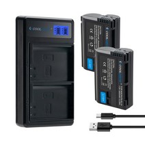 EN-EL5 배터리 900mah D7500 D850 MH25 V EN EL5 카메라, 08 Charger 2Battery