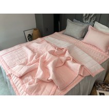 무지 스노우리플 시원한 여름용이불, SS 핑크 이불