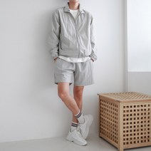 코디제이 남자 트레이닝복세트 루키집업반바지세트 아노락 상의 반바지세트 데일리룩 남녀공용