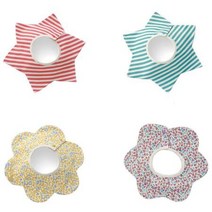 회전식 유아 순면 이유식 턱받이/ 베이비 답례품 돌선물 출산선물 유아용, 1개, 땡땡이