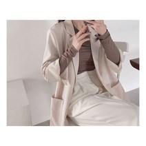 간절기 여성 린넨 베이직 자켓 여성 정장상의