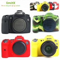 실리콘 케이스 DSLR 카메라 가방 캐논 EOS R6 R5 R RP 70D 77D 80D 4000D 반란군 T100 디지털 카메라에 대, 17 For EOS R5 black