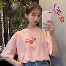 패션반팔티셔츠 여름 인싸템 스타일리쉬 하라쥬크 유행 t셔츠 여성 트렌드 와이드 루즈핏 MSCHF 상의 529785442