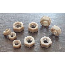 플라스틱 PEEK 너트 M3 외 피크너트 수지너트 사이즈선택, PEEK 너트 M6, 1개