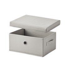 한샘 샘 폴리 수납바스켓 (중) 뚜껑포함 수납박스, 02.샘폴리바스켓(중)베이지+뚜껑