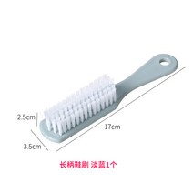 세탁솔 삼면 구두솔 의류 전용 소프트 브러시 슈즈 신기 다치지 않다 많다 기능 청결 긴 자루 판솔 2009626141, 긴 자루 구두솔 -싱겁다 블루 1개