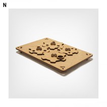사각 피규어 DIY 미니어처 만들기 GE-05 마이즈 연동 기어 목공예 장난감 조립, 86g/A5