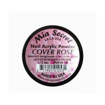 미아 시크릿 아크릴 파우더 커버 베이지 핑크 로즈 사이즈 0.5oz 1.0oz 2oz, Rose - 1/2 oz