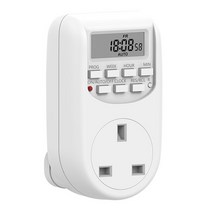 240V 미니 타이머 스위치 전자 디지털 주방 Energiebesparing Outlet Week Uur 프로그램 베어 소켓 시계, 01 GB Plug