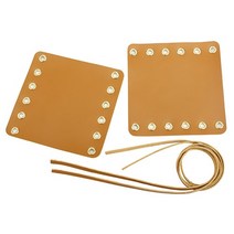 quotmm 바이크 오토바이 핸드 그립 가죽 바 스로틀 랩 인도 클래식로드 마스터 poignee moto, 04 Tan Yellow