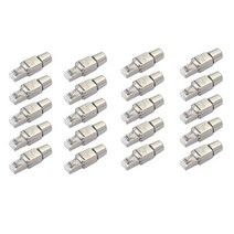20Pcs RJ45 Cat7 Connectors Tool-Free Reusable Ethernet Termination Plugs Internet Plug Fast Field In, 한개옵션0
