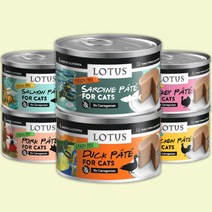 로투스 캔 그레인프리 파테 고양이 주식캔 78g, 살몬 파테 70g