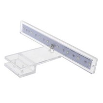 물고기 탱크 램프 LED 자연 조명 USB 데스크탑 충전 수족관 공급 파충류 케이스 얇은 물고기 탱크 빛 led 2 색, Transparent