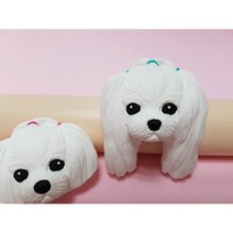 말티즈석고방향제 강아지방향제, 말티즈, 클린코튼, 차량용 ( 차량용 클립 O )