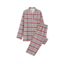 MUJI 무인양품 체크 플란넬 면잠옷 겨울 파자마 / 그레이 부드러운파자마, 사이즈_S~M, 상세페이지 참조