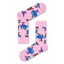 Happy Socks 남성용 비틀즈 레전드 블루 미니 앤 제레미 양말 파스텔 핑크 10-13