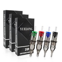 Yue롱 40pcs Dispos에이블 #12 스탠다드 0.35mm 라운드 라인r Weaved 매그넘 with Membrane 3rl 5rl 7m1 9m1 for Mac하이ne Pe, 60