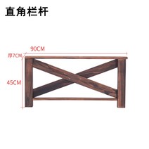 DIY 원목 야외평상 조립식평상 데크 정원 테라스 정자 마루 부패 방지 단단한 나무 바닥 안뜰 발코니 복도 풍경 실내 및 실외 다다미 조합, 직각 울타리(탄소화), 중간