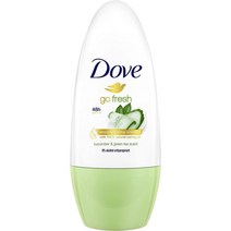 [영국] Dove Go 프레쉬 오이 & Green Tea 안티퍼스피런트 데오드란트 롤온 50ml 50ml 1개, 20개