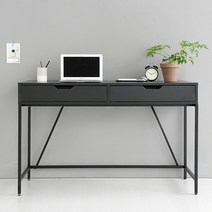 마켓비 OLAF 데스크 서랍 2칸 입식책상 KS1012TB, 블랙