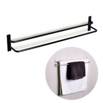 2단수건걸이 벽고정 욕실 주방 행주 다용도, 화이트, 1개