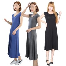 위스 1635OP-반소매 원피스 반팔 여성 롱원피스 여름 홈