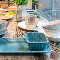 메세라미카 티에라 줄리엣 사각스몰볼 10.3cm 4color, 옵션선택, 블루