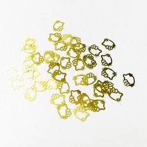 우드 필러 코킹 실리콘 월드 1 박스 반짝이 금속 프레임 UV 에폭시 수지 쥬얼리 필러 DIY 공예 네일 아트, 11 KT Cat