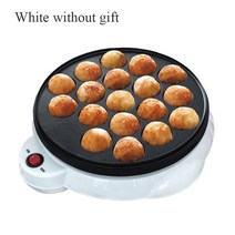 타코야끼 기계 팬 붕어빵 와플 문어빵 650W 문어 베이킹 기계 치비 마루코 가정용 타코야키 공 메이커 전, 02 White without gift_01 220V