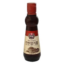 C0198/CJ백설 진한참기름320ml, 320ml, 1개