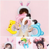 머리띠 어린이 유아동 생일 파티 초대 동물 액세서리 2개, 남자쥐