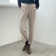 코지 여자 울버링 원핀턱 주름라인 찰랑 와이드슬랙스