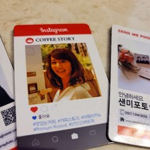 자석 명함 펄샤이닝 스마트폰사진인화 광고 전단지 포토 마그네틱, 정사각(대) 90x90mm, 신규디자인제작의뢰