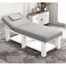 마사지베드 마사지침대 경락 한의원 물리치료 업소용 피부 미용 속눈썹 눈썹문신 피부 홈마사지 스툴포함 세트 헤드홀 브라운 출장마사지 브라운, 6.5CM그레이리넨190x80+의자